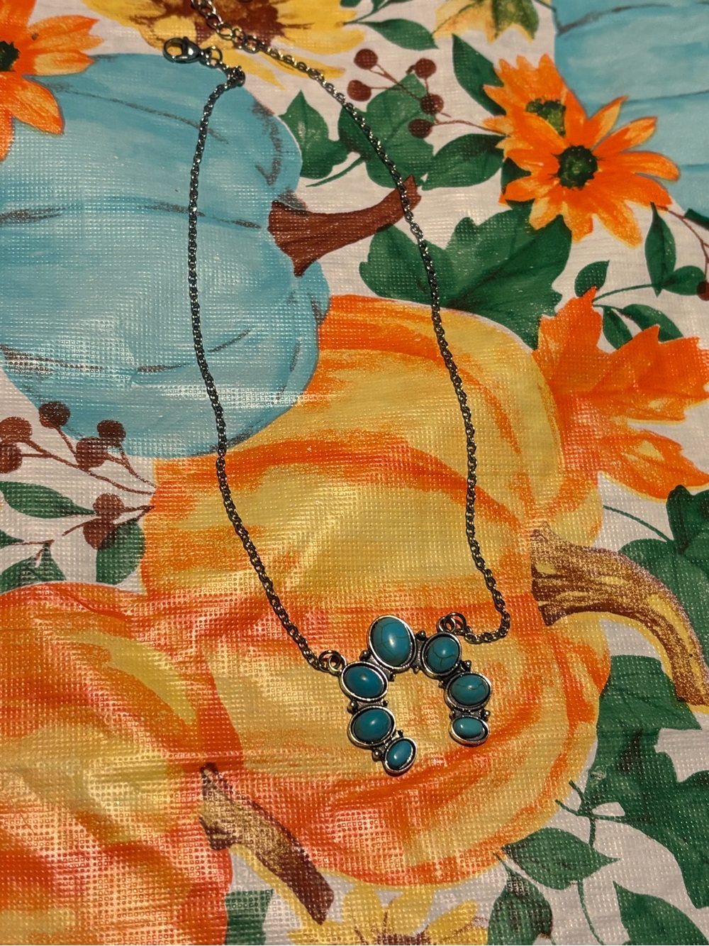 Turquoise Stone Pendant Necklace